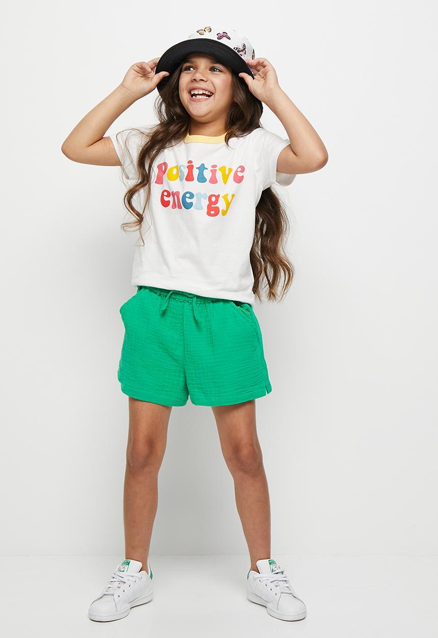 Pop Candy - Positive energy tee - white