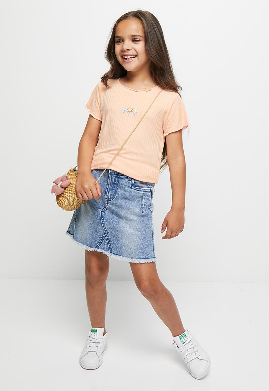 Pop Candy - Girls lettuce tee - pink