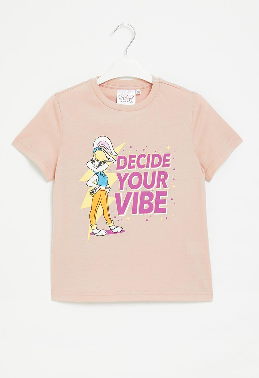 Superbalist - Older girls printed tee - pink