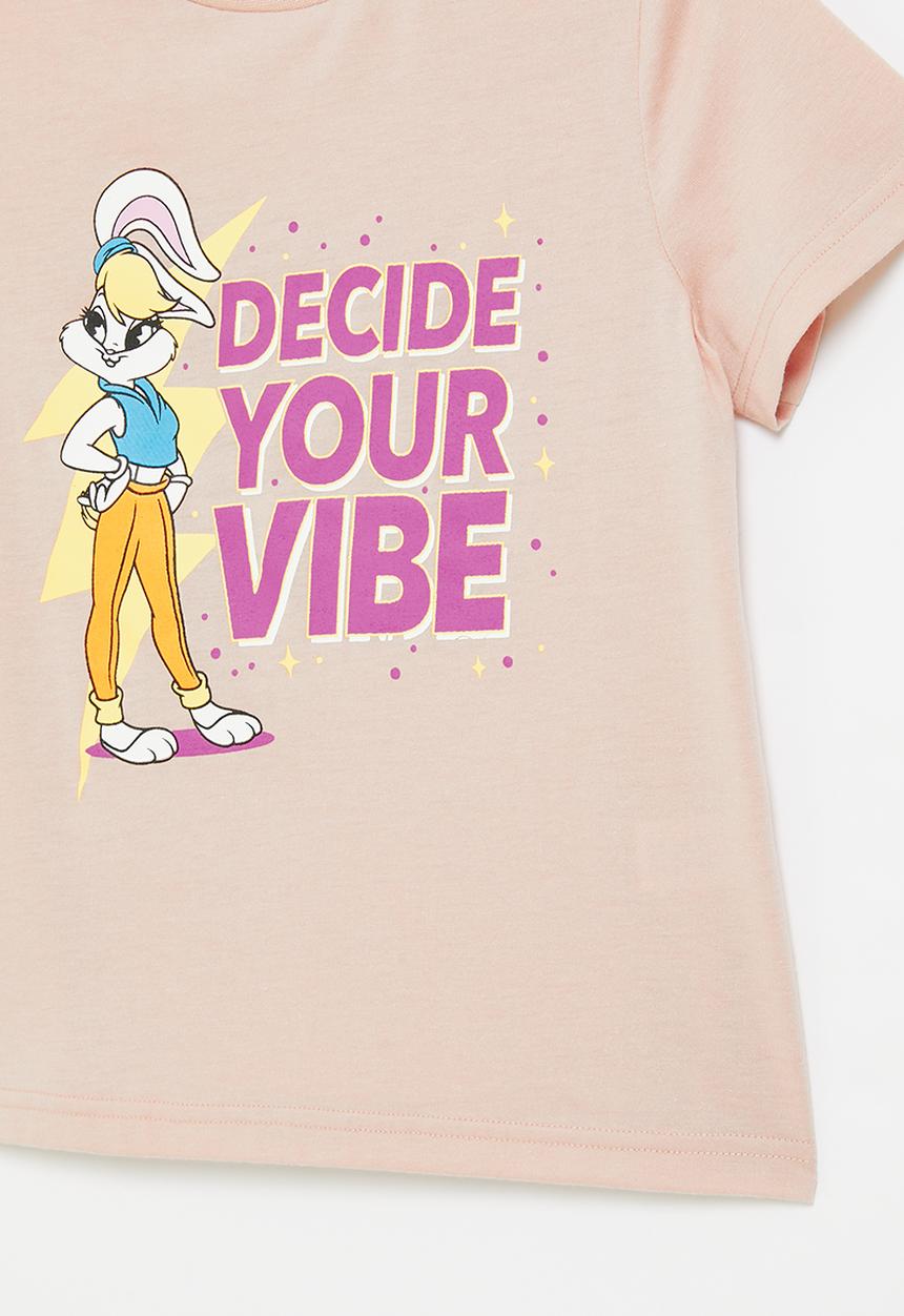 Superbalist - Older girls printed tee - pink