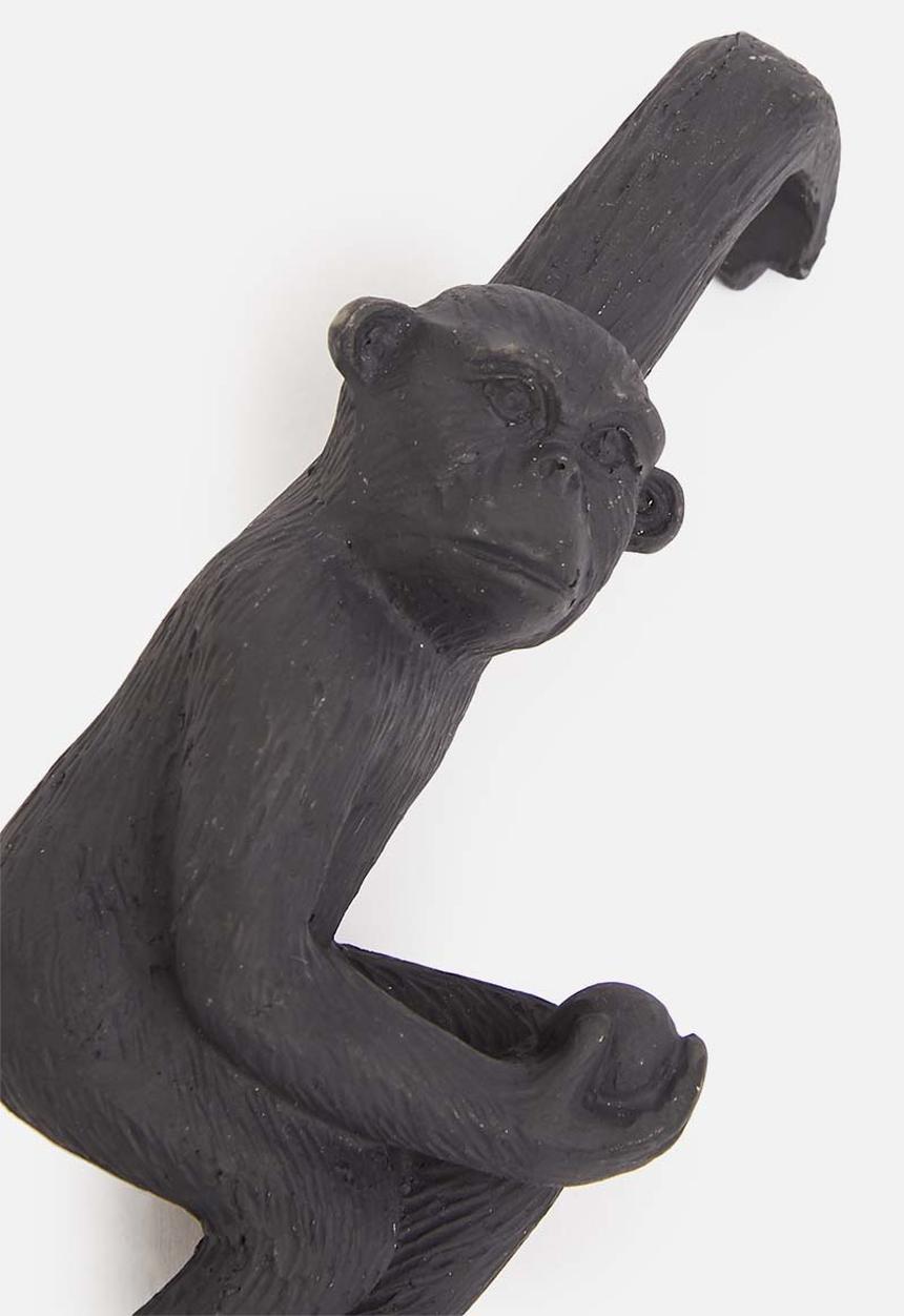 H&S - Monkey flowerpot hanger - black