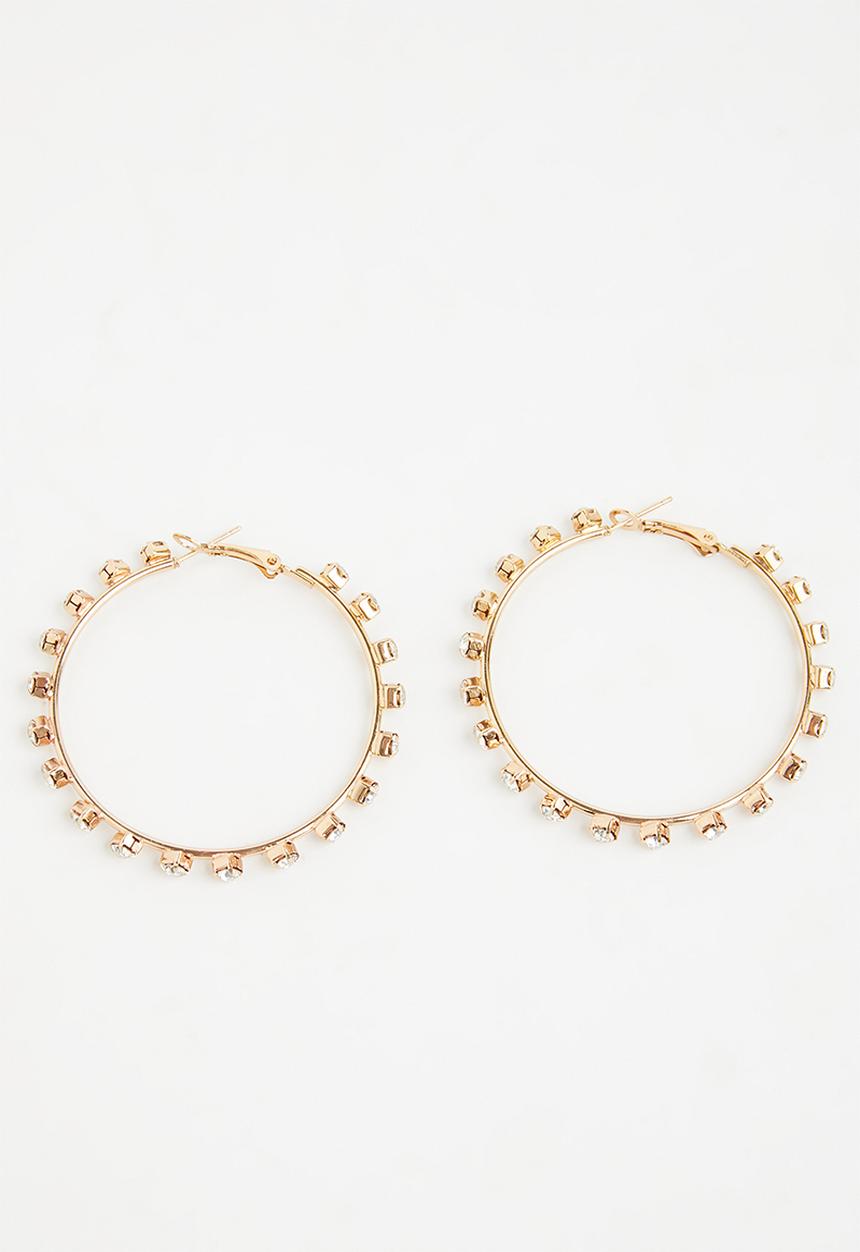 Superbalist - Jade hoop earrings - gold