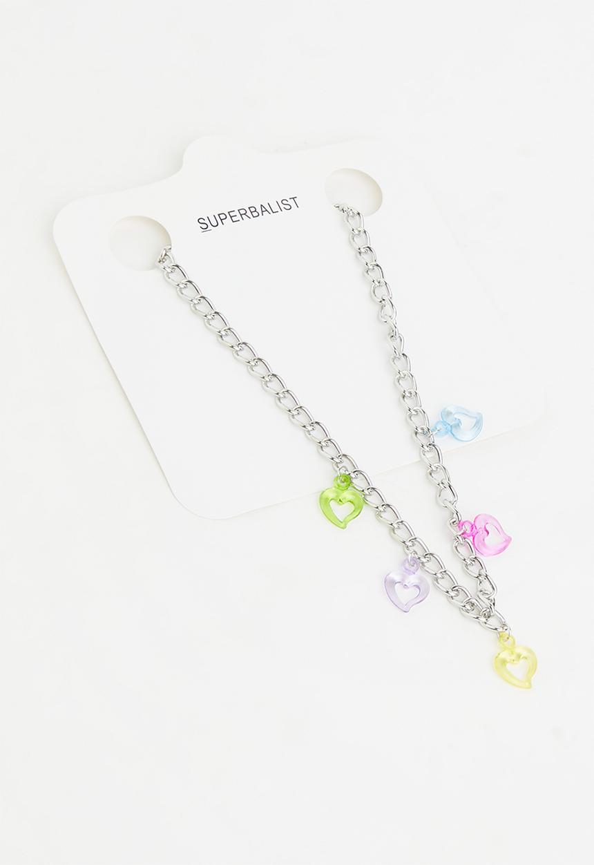 Superbalist - Ina heart pendant necklace - multi