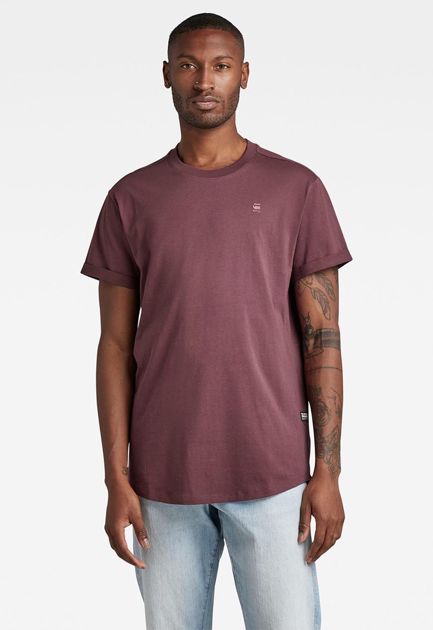 G-STAR - Lash r tee short sleeve - vineyard wine