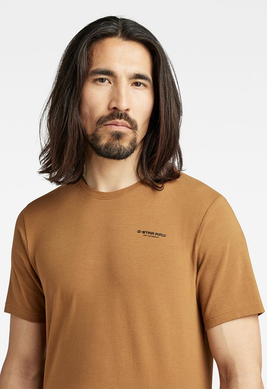 G-STAR - Slim base short sleeve T-shirt - oxide ocre