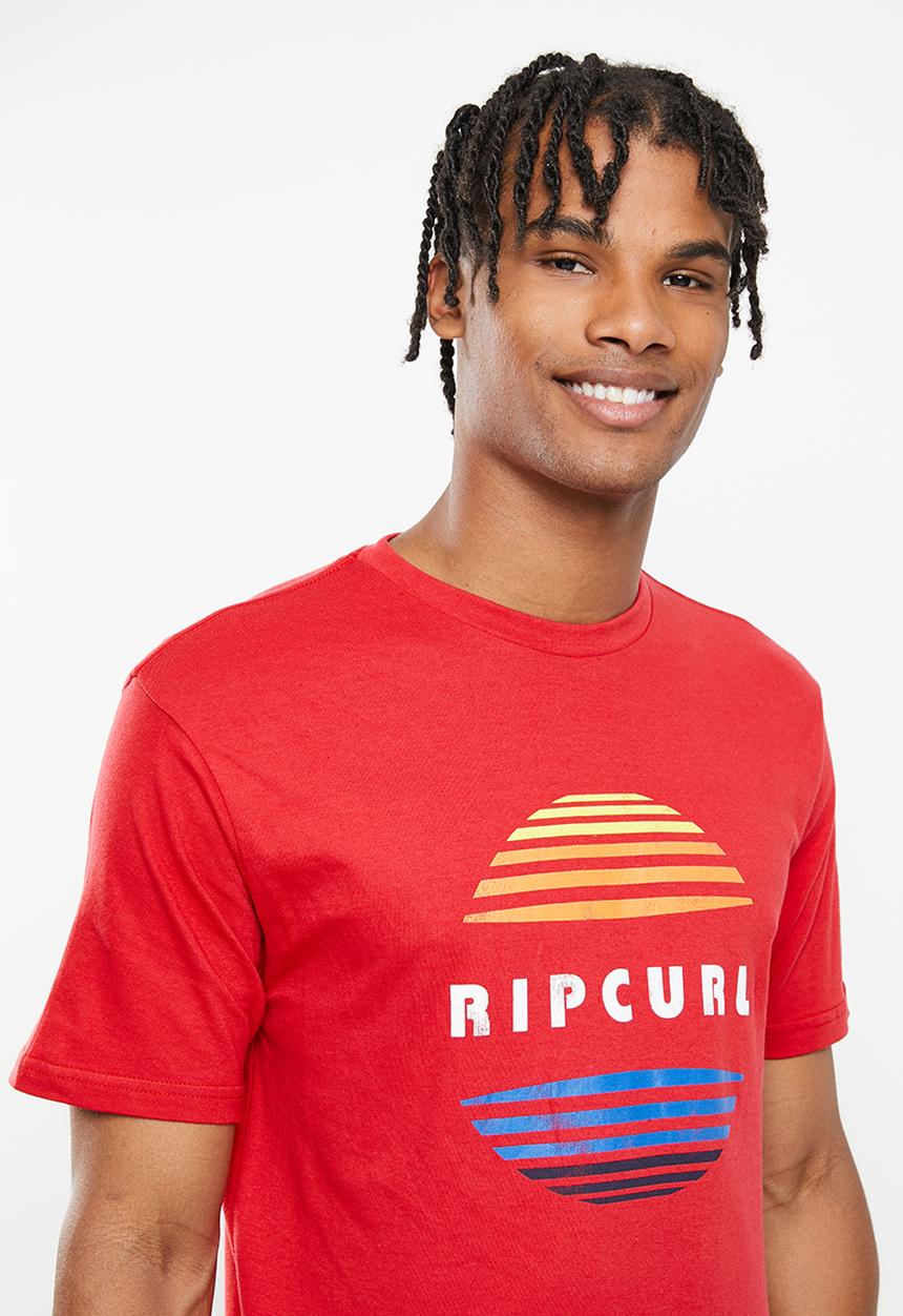Rip Curl - Surf revival circle tee - red