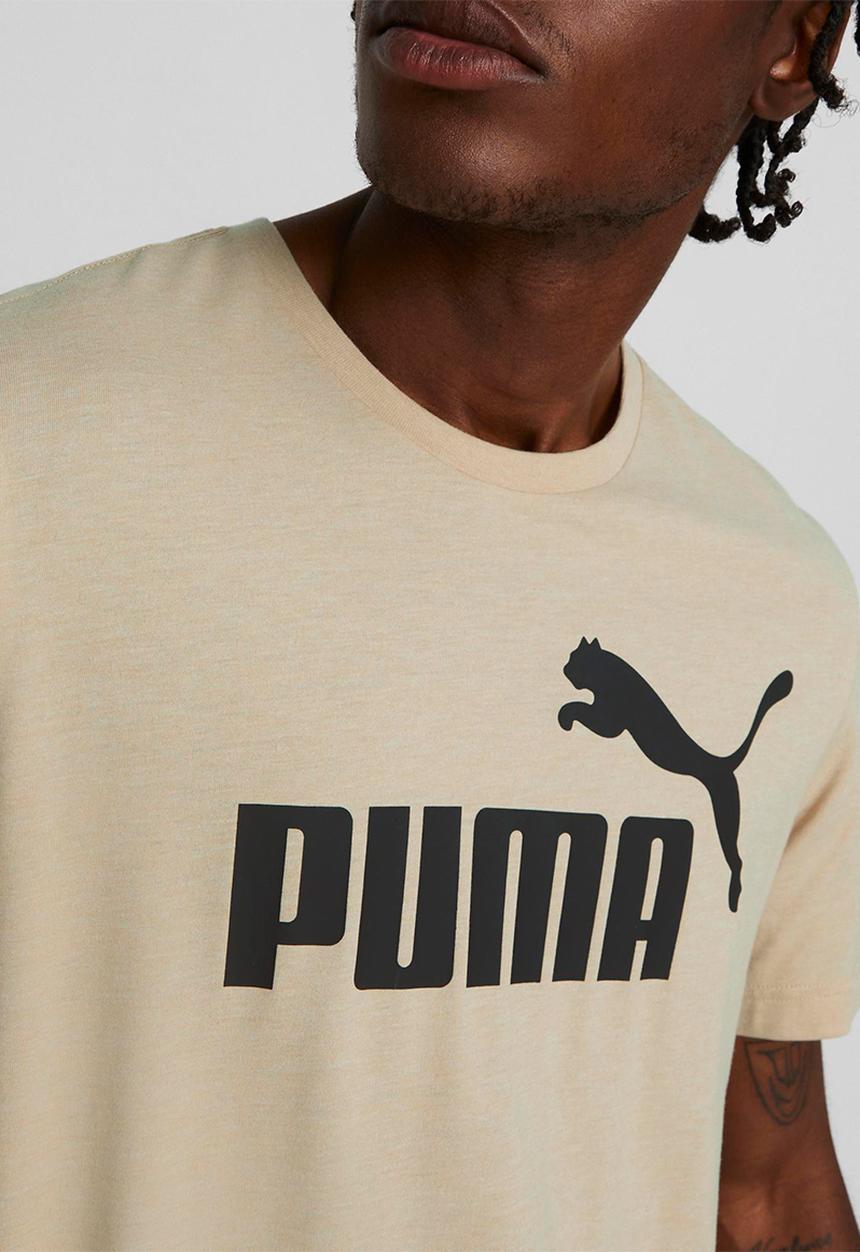 PUMA - Ess heather tee - light sand