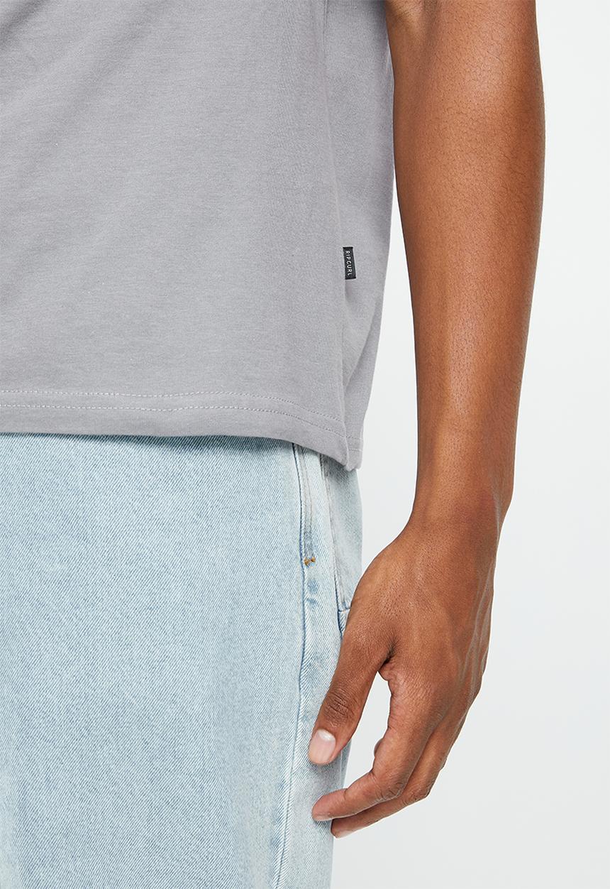 Rip Curl - Surf revival circle tee - mid grey