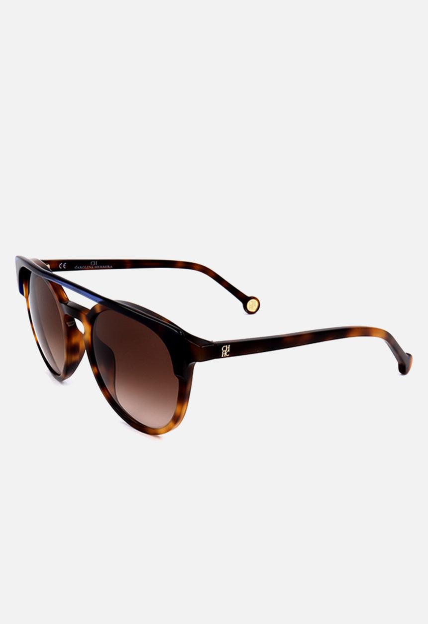 CAROLINA HERRERA - Carolina Herrera Sunglasses - Blue / Dark Havana (Parallel Import)