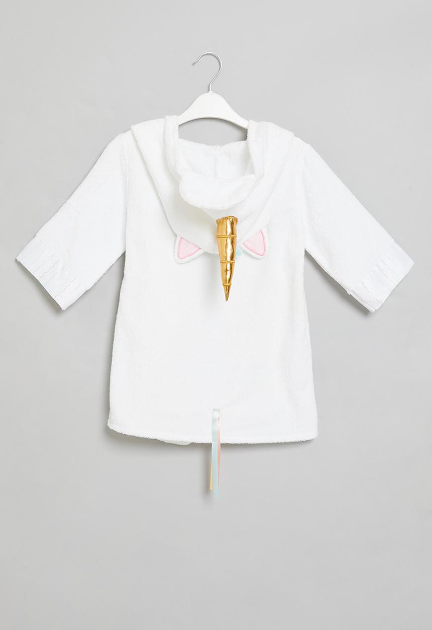 Pop Candy - Unicorn hooded gown - white