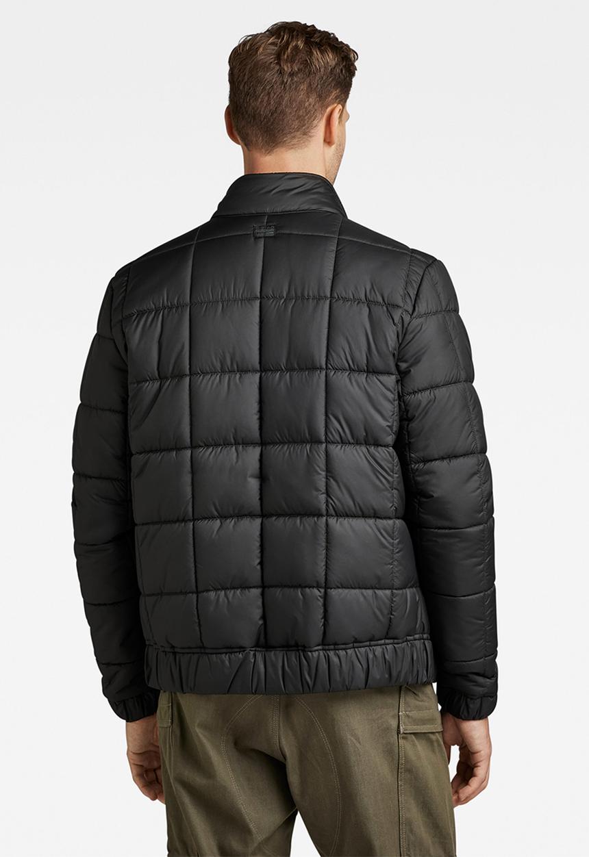 G-STAR - Meefic squared quilted jacket - dk black