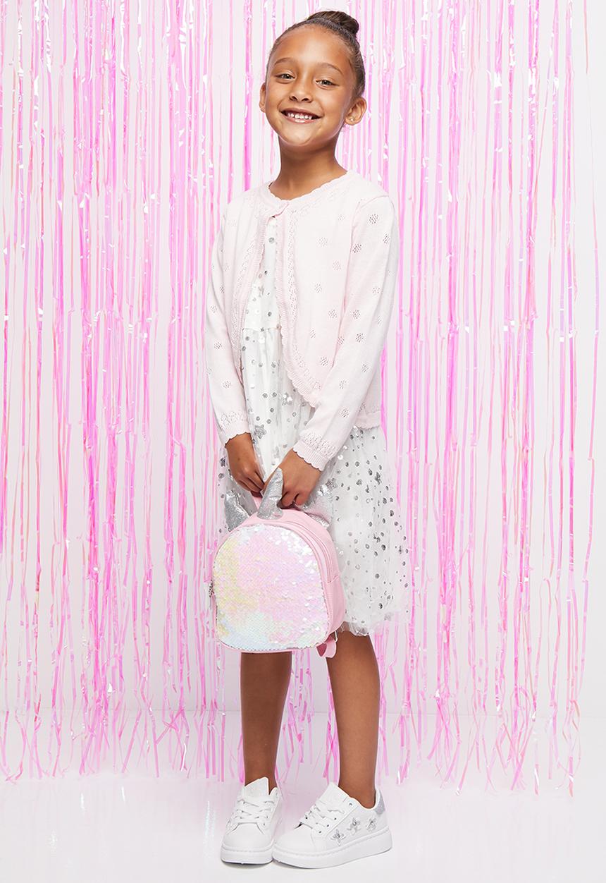 Pop Candy - Girls cropped cardigan - white