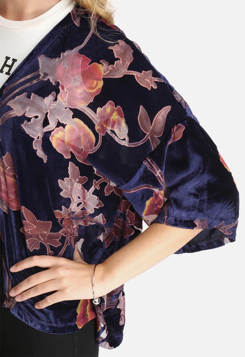 Lola May - Devore Velvet Kimono