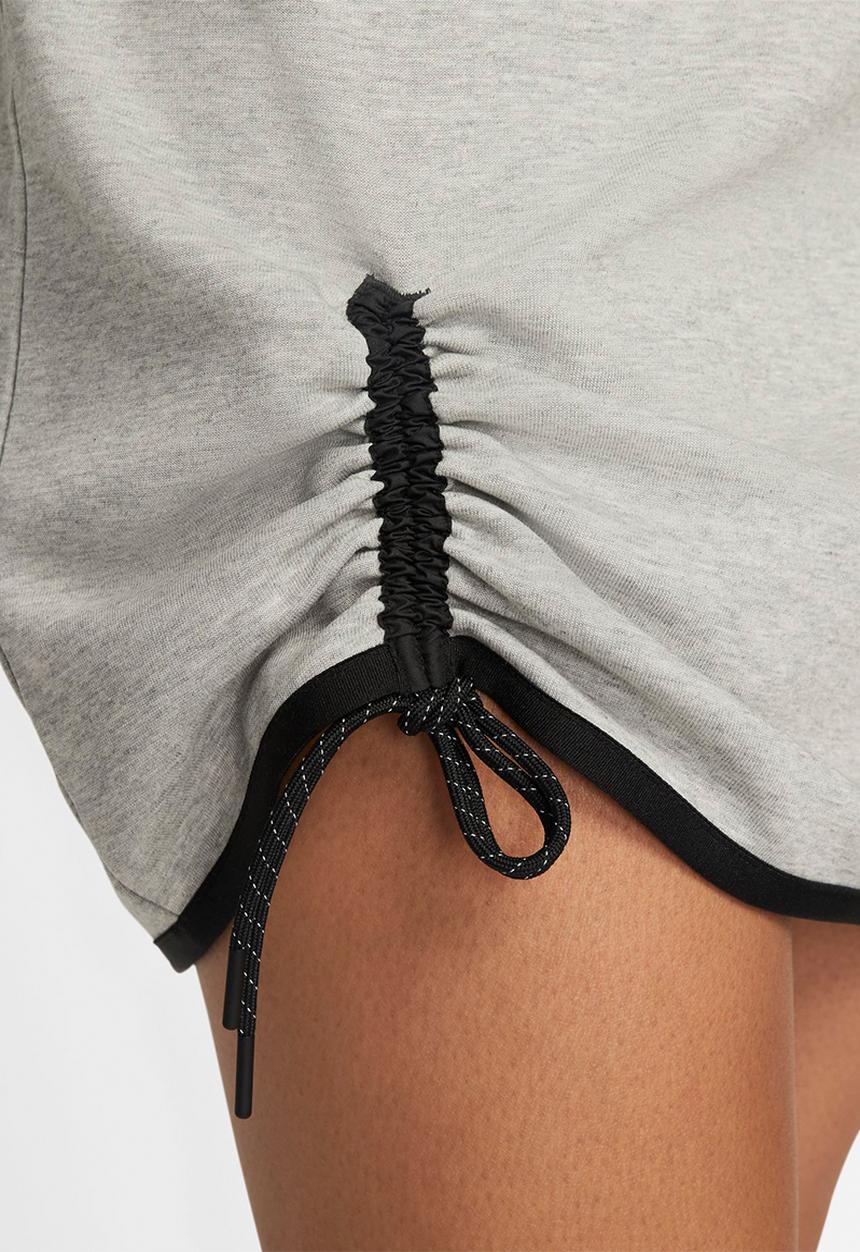 Nike - W nsw tch flc essntl dress - dark grey heather/black