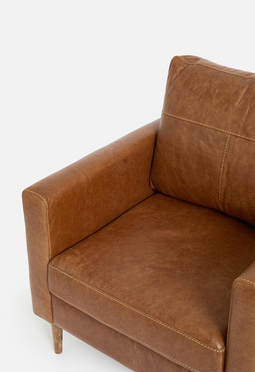 SF Collection - Teramo armchair genuine leather - tan