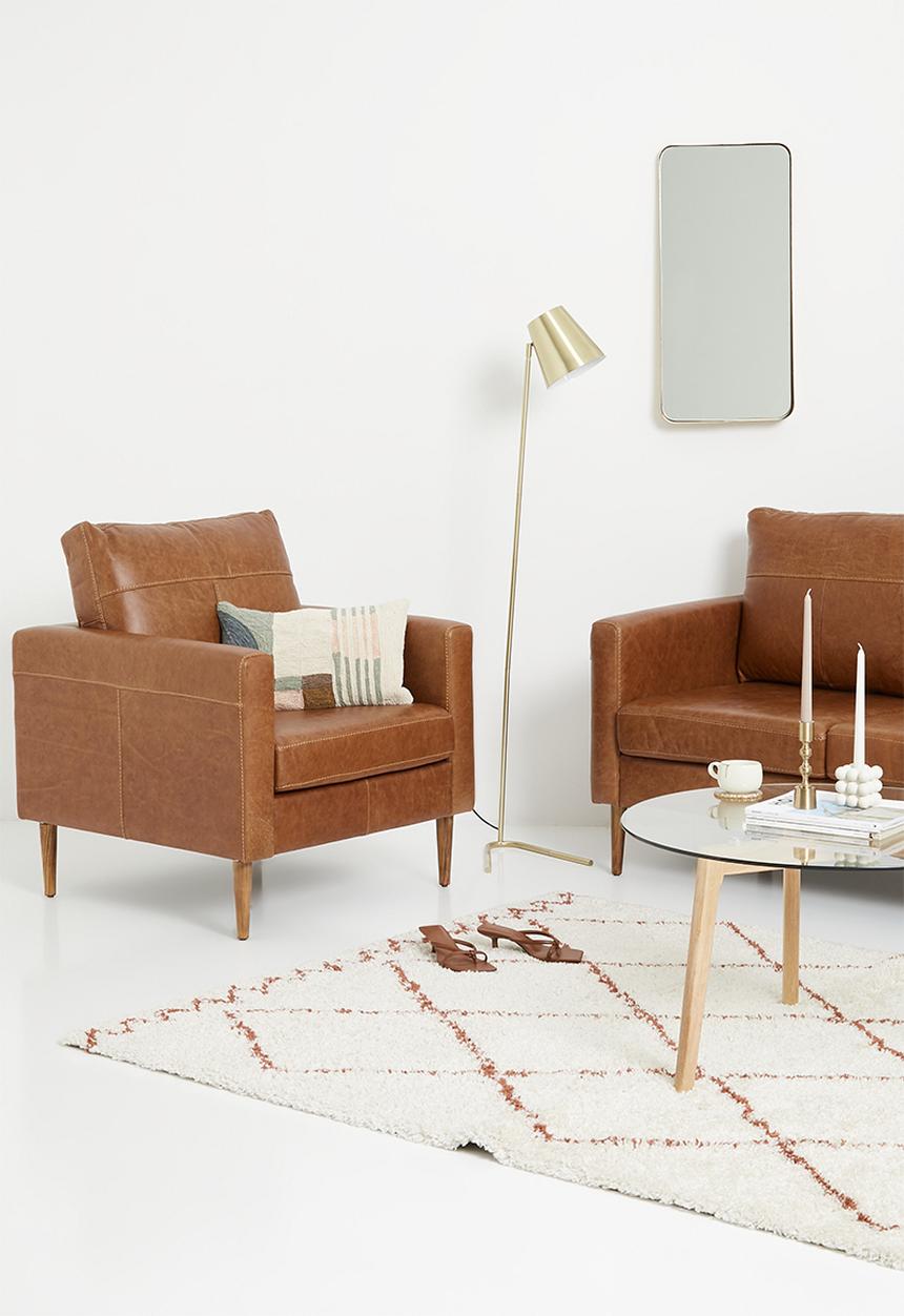 SF Collection - Teramo armchair genuine leather - tan