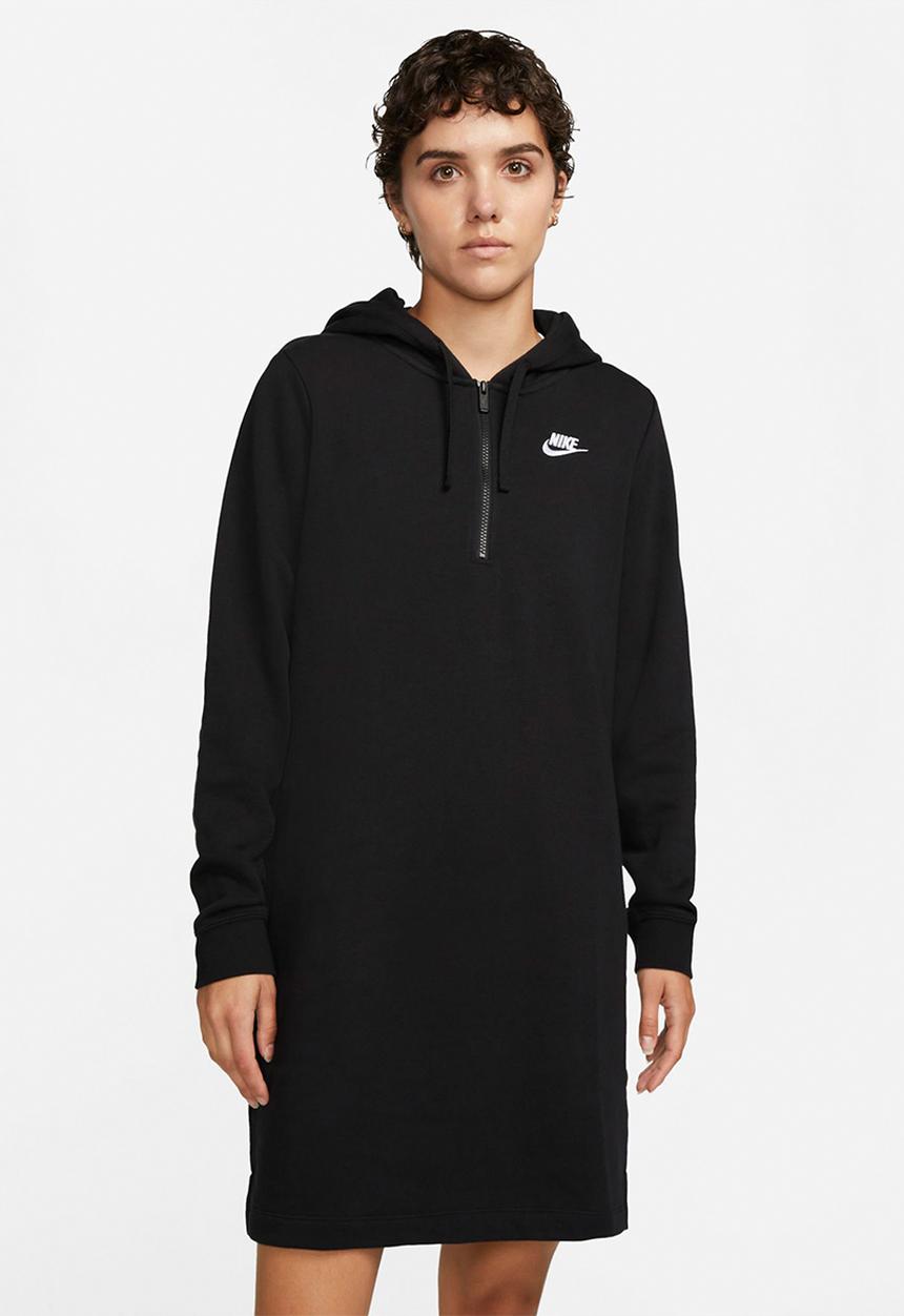 Nike - W nsw club flc dress - black/white