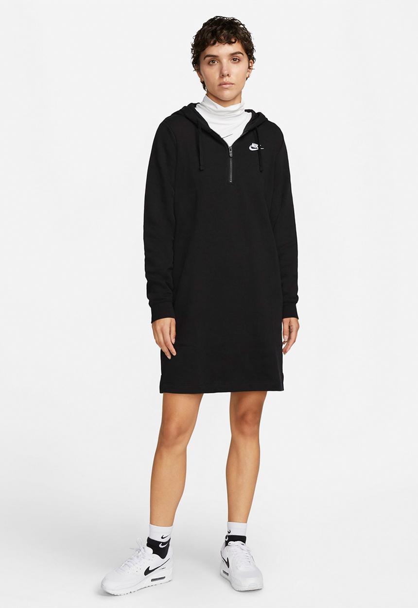 Nike - W nsw club flc dress - black/white