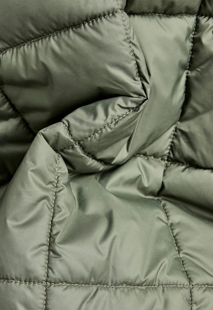 G-STAR - Meefic square quilted hooded jacket - light hunter