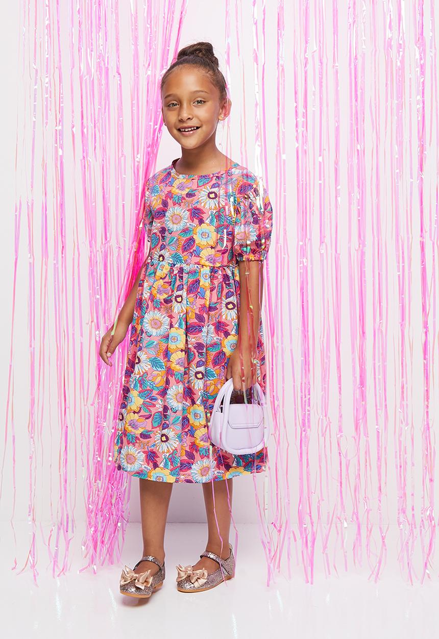 Pop Candy - Girls midi dress - multi