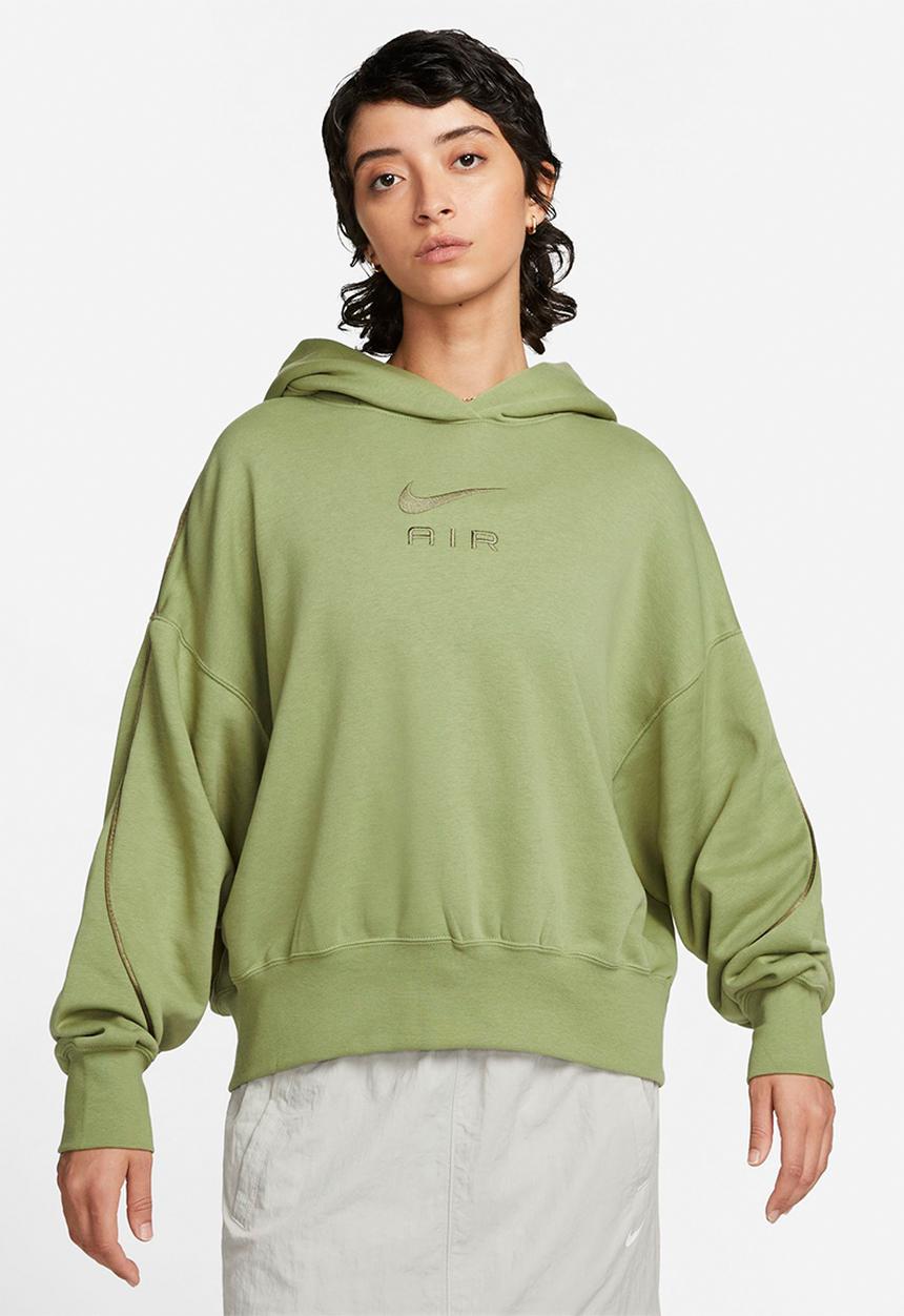 Nike - W nsw air flc hoodie - alligator/medium olive