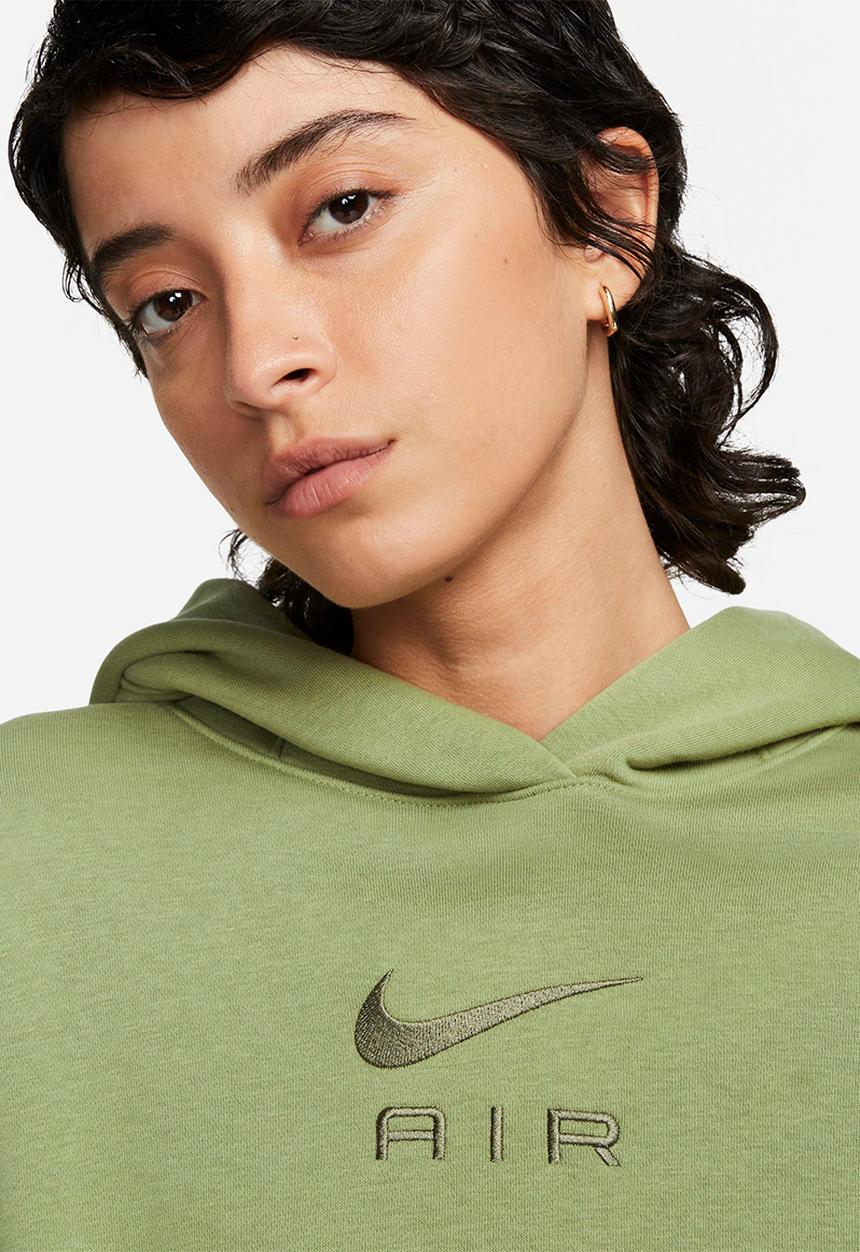 Nike - W nsw air flc hoodie - alligator/medium olive