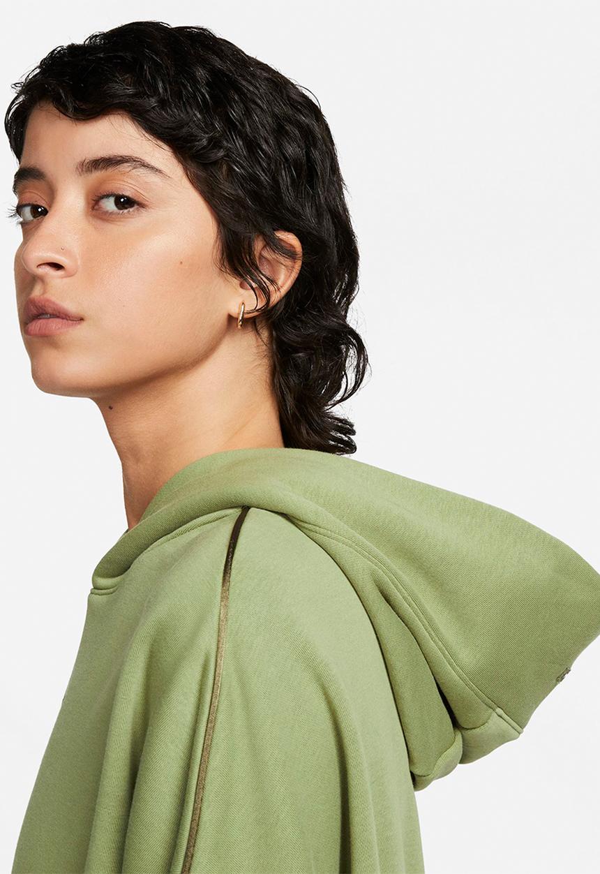 Nike - W nsw air flc hoodie - alligator/medium olive