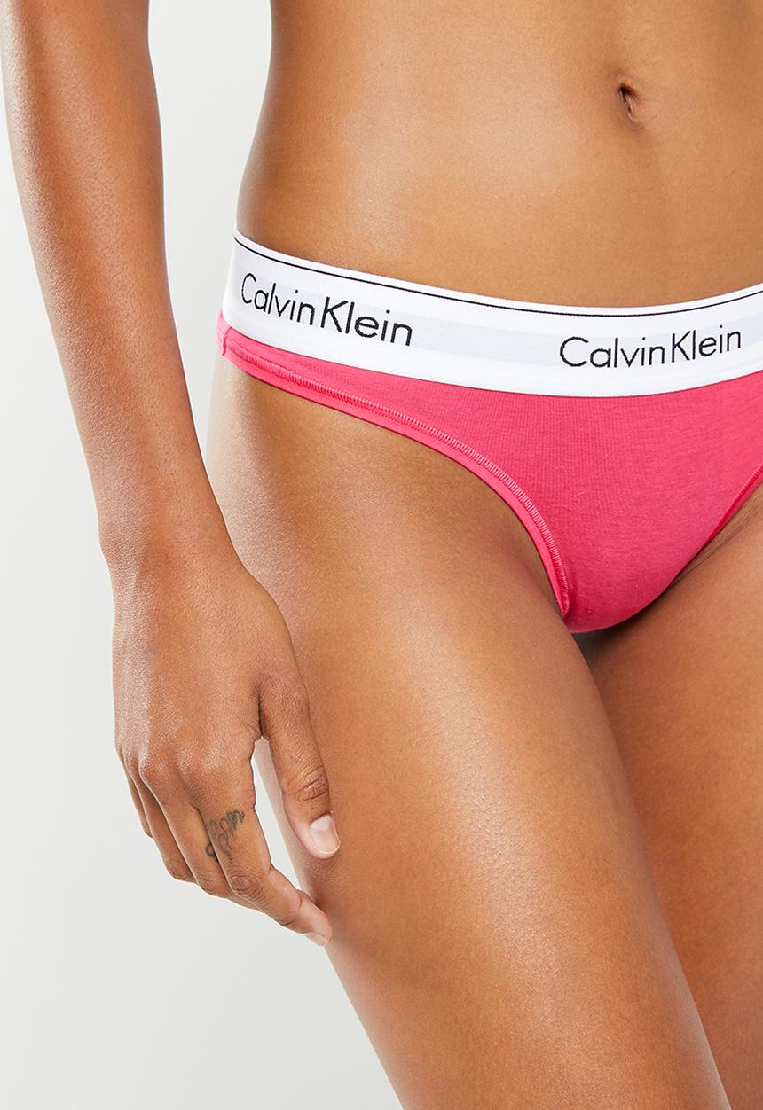 Calvin Klein - Thong modern cotton - raspberry sorbet
