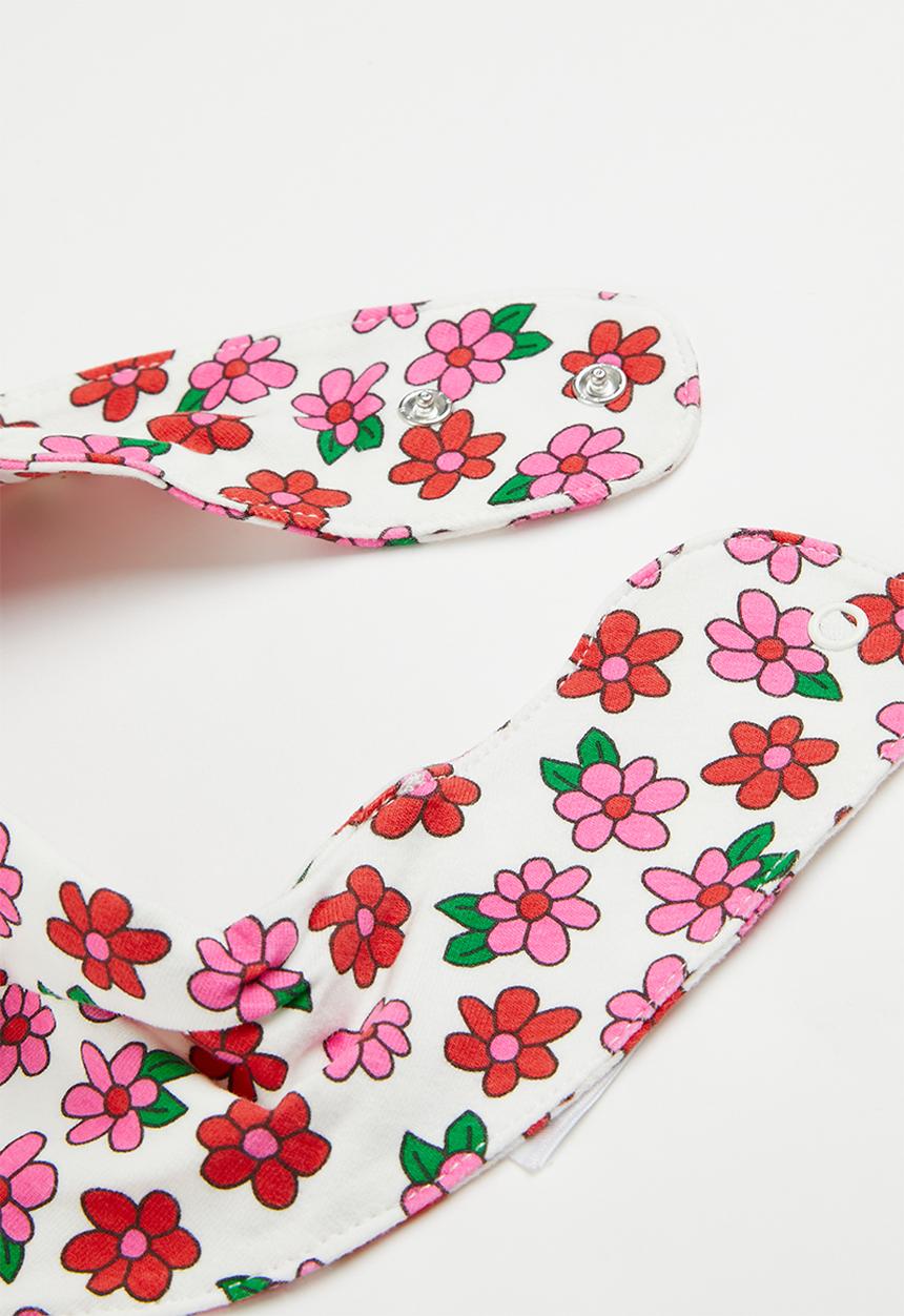 Cotton On - The bandana bib - vanilla/kris floral