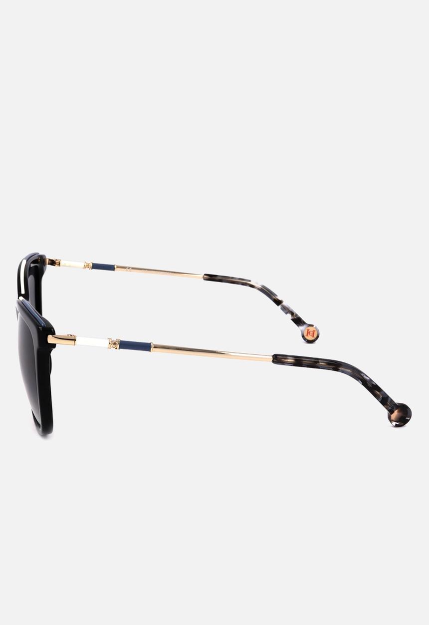CAROLINA HERRERA - Carolina herrera cah sun she863 700y 55 16 140 sunglasses - shiny black