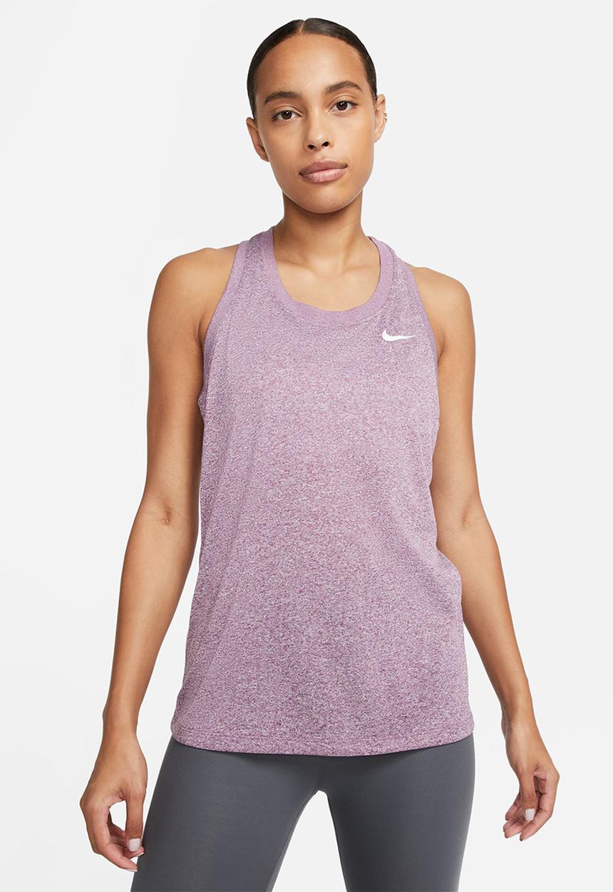 Nike - W nk df tank rlgd rcr lbr - viotech/white