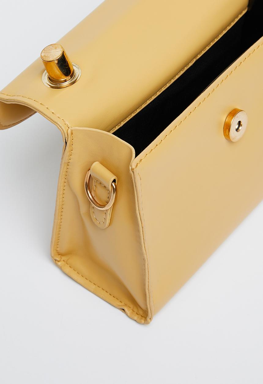 edit - Mbali top handle bag - yellow