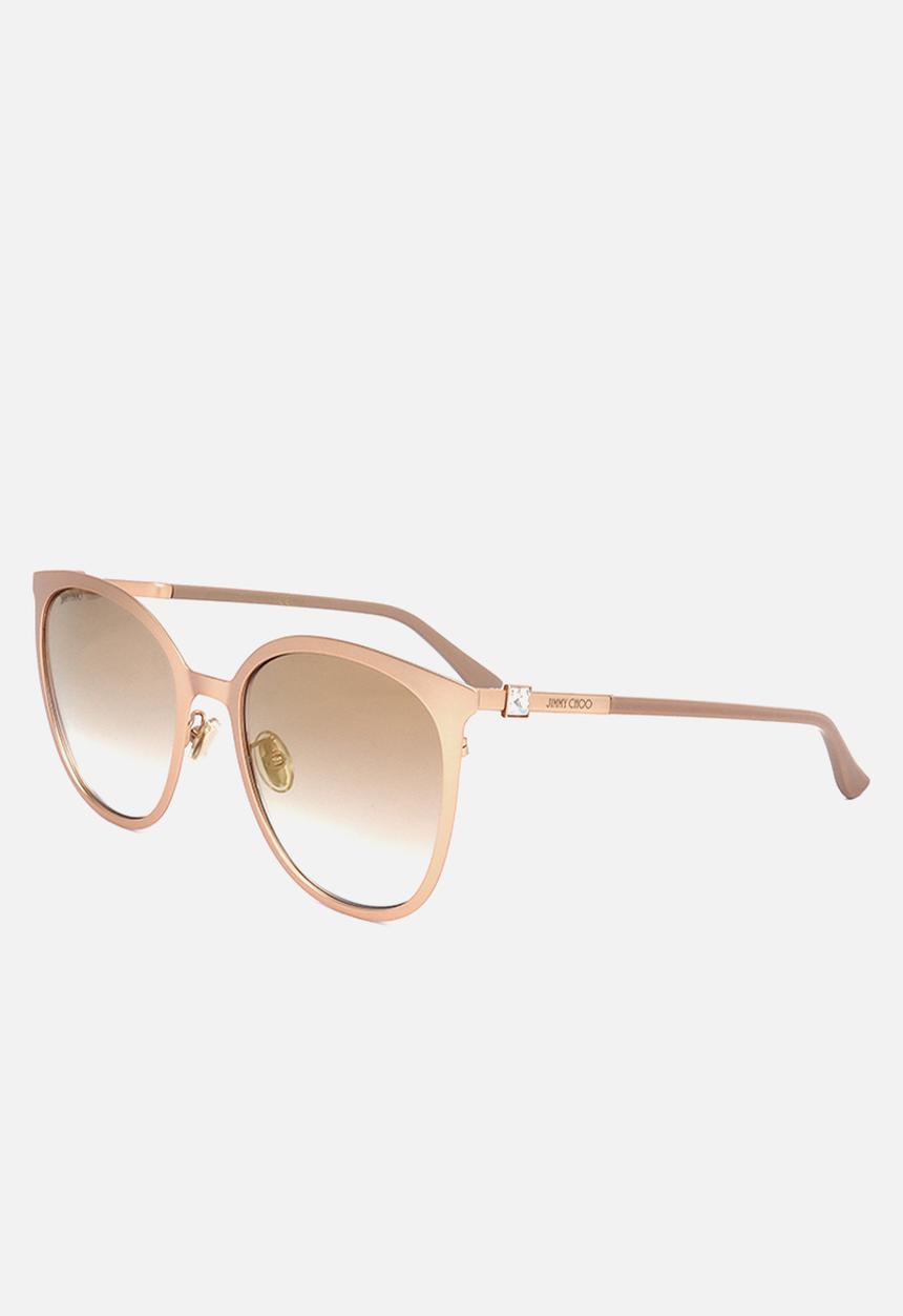 Jimmy Choo - Jimmy choo jim sun oria/g/sk ddb 56 20 140 sunglasses - gold copper