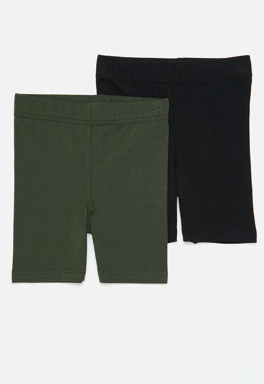 Superbalist - 2 pack cycling short - black/charcoal 