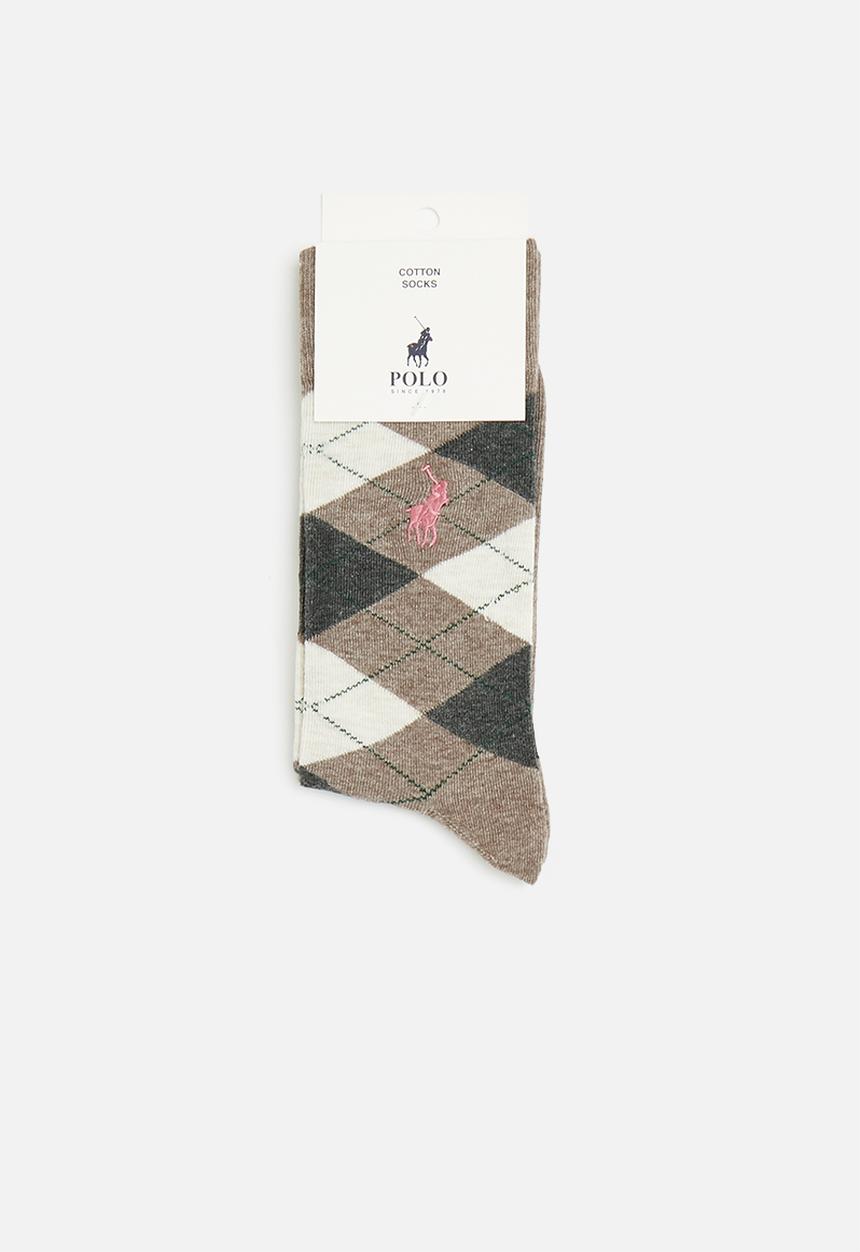 POLO - Argyle socks - taupe