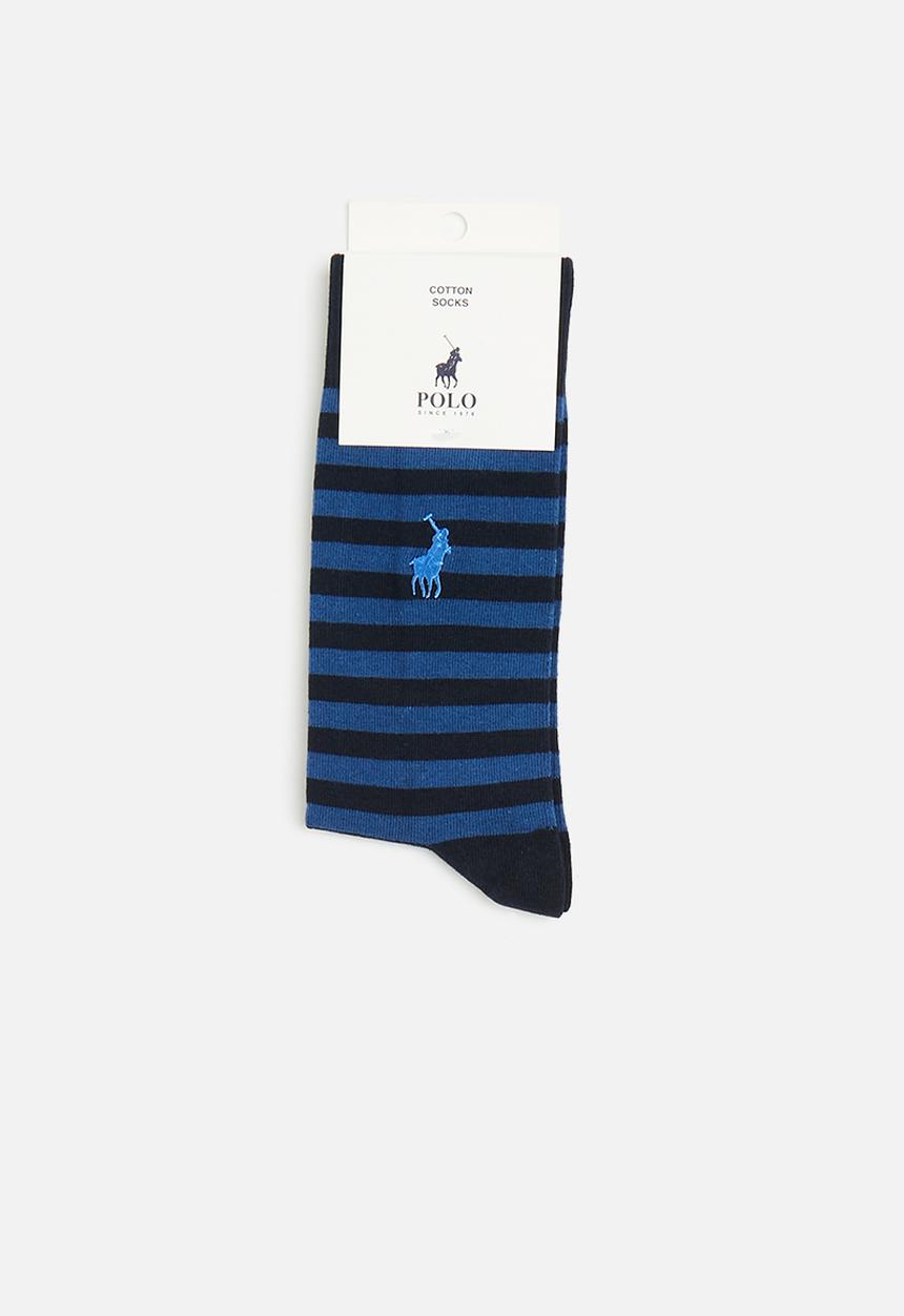 POLO - Thick stripe socks - navy