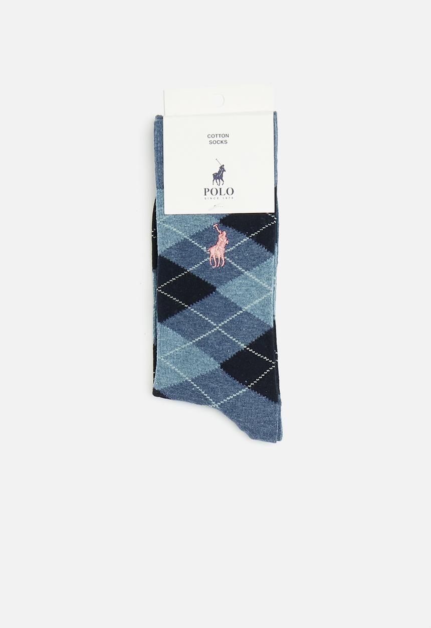 POLO - Argyle socks - denim