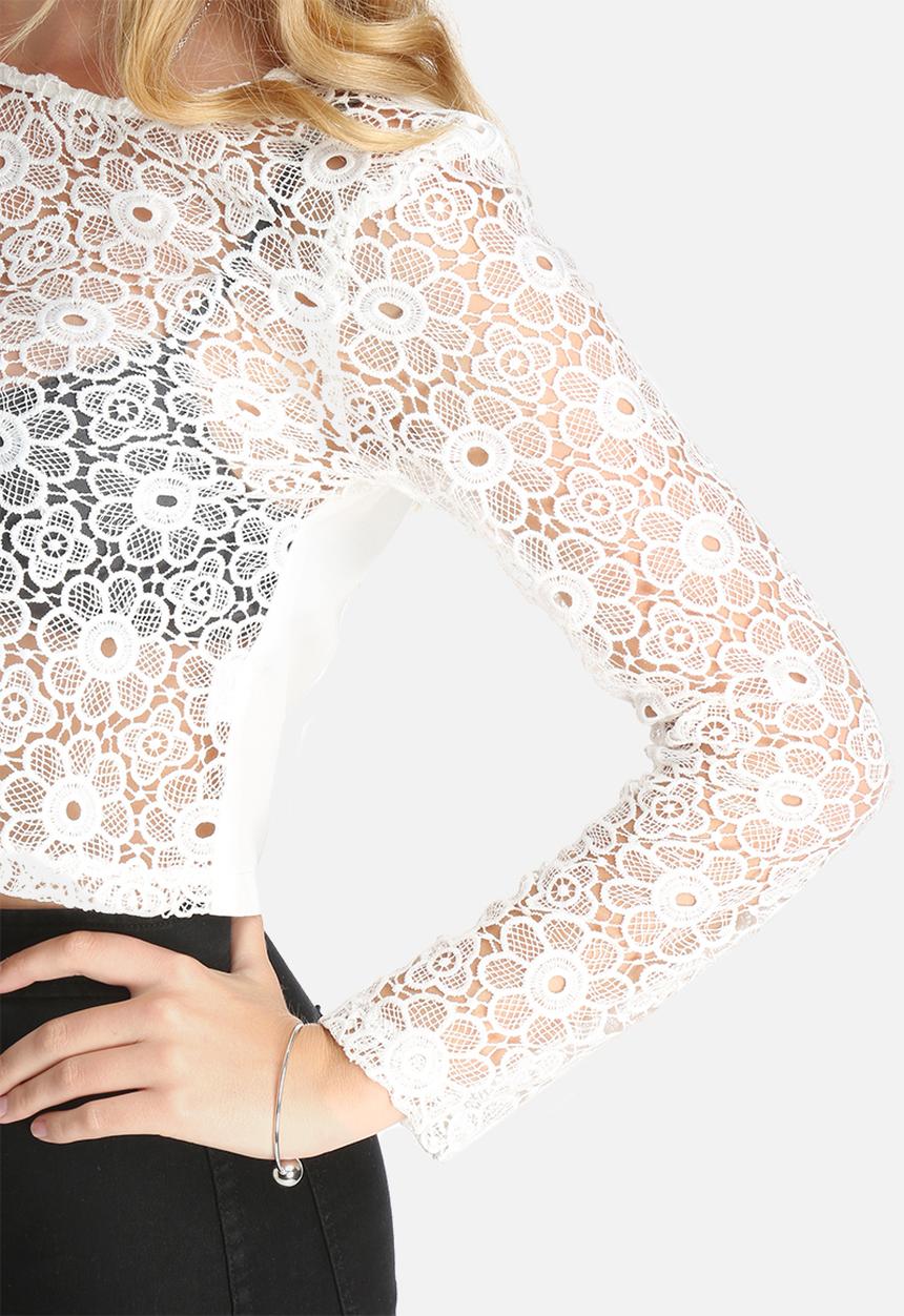 Lola May - Cropped Lace Top