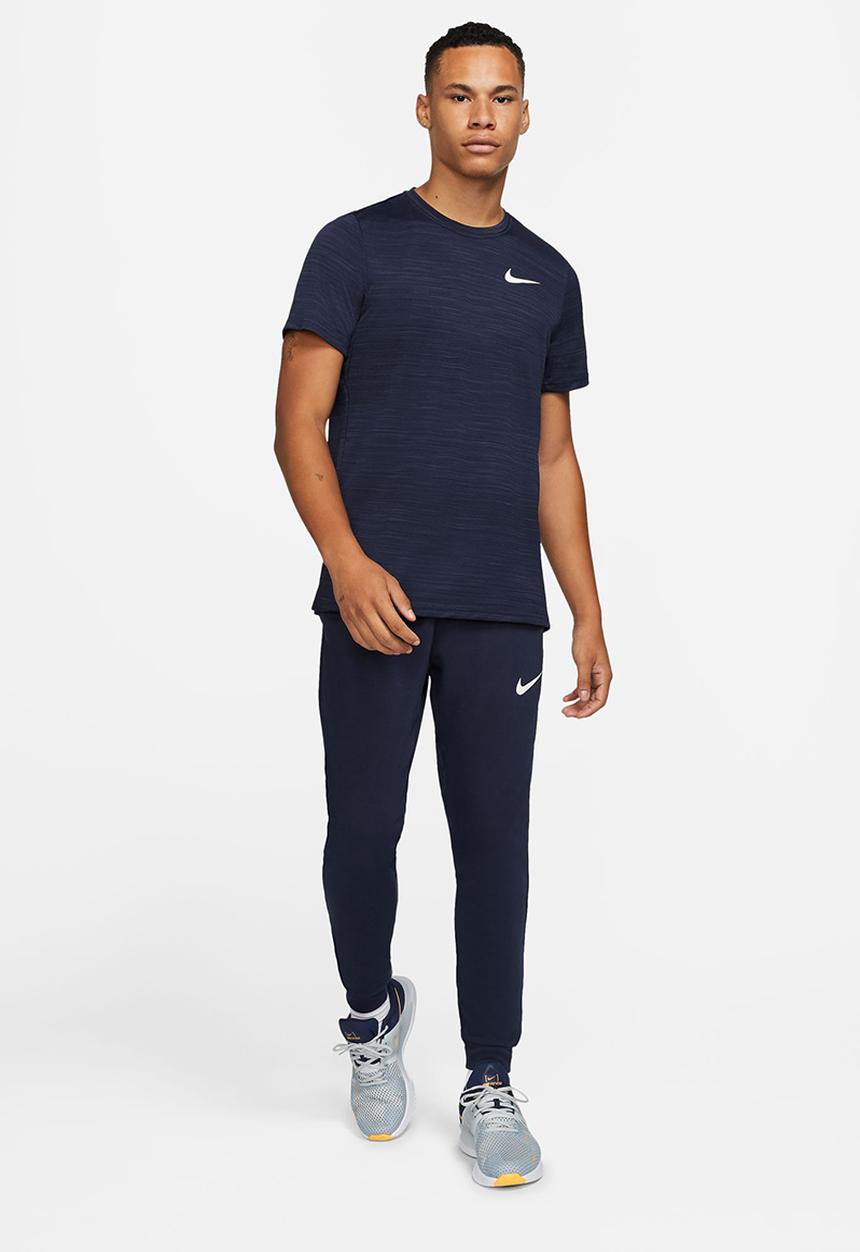 Nike - M nk df superset top short sleeve - obsidian/white