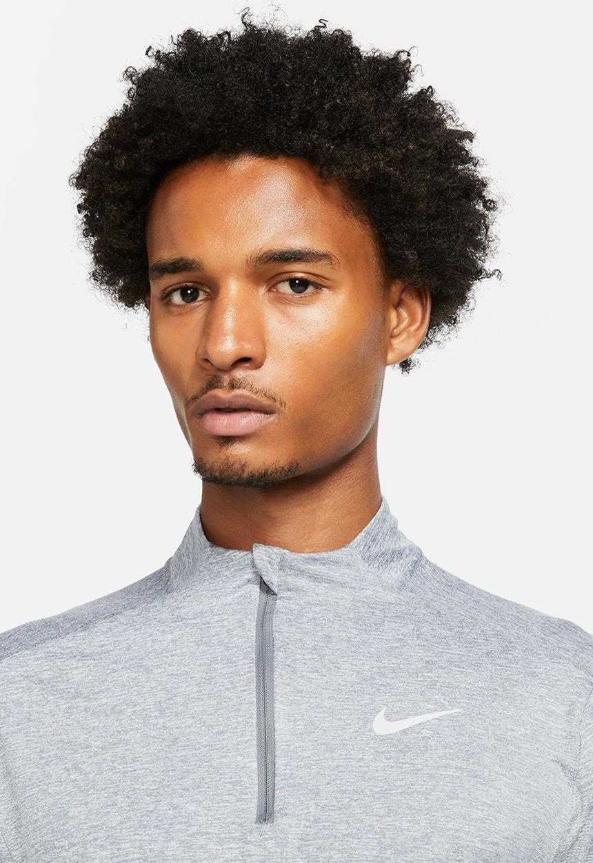 Nike - M nk df elmnt top hz - smoke grey/grey fog