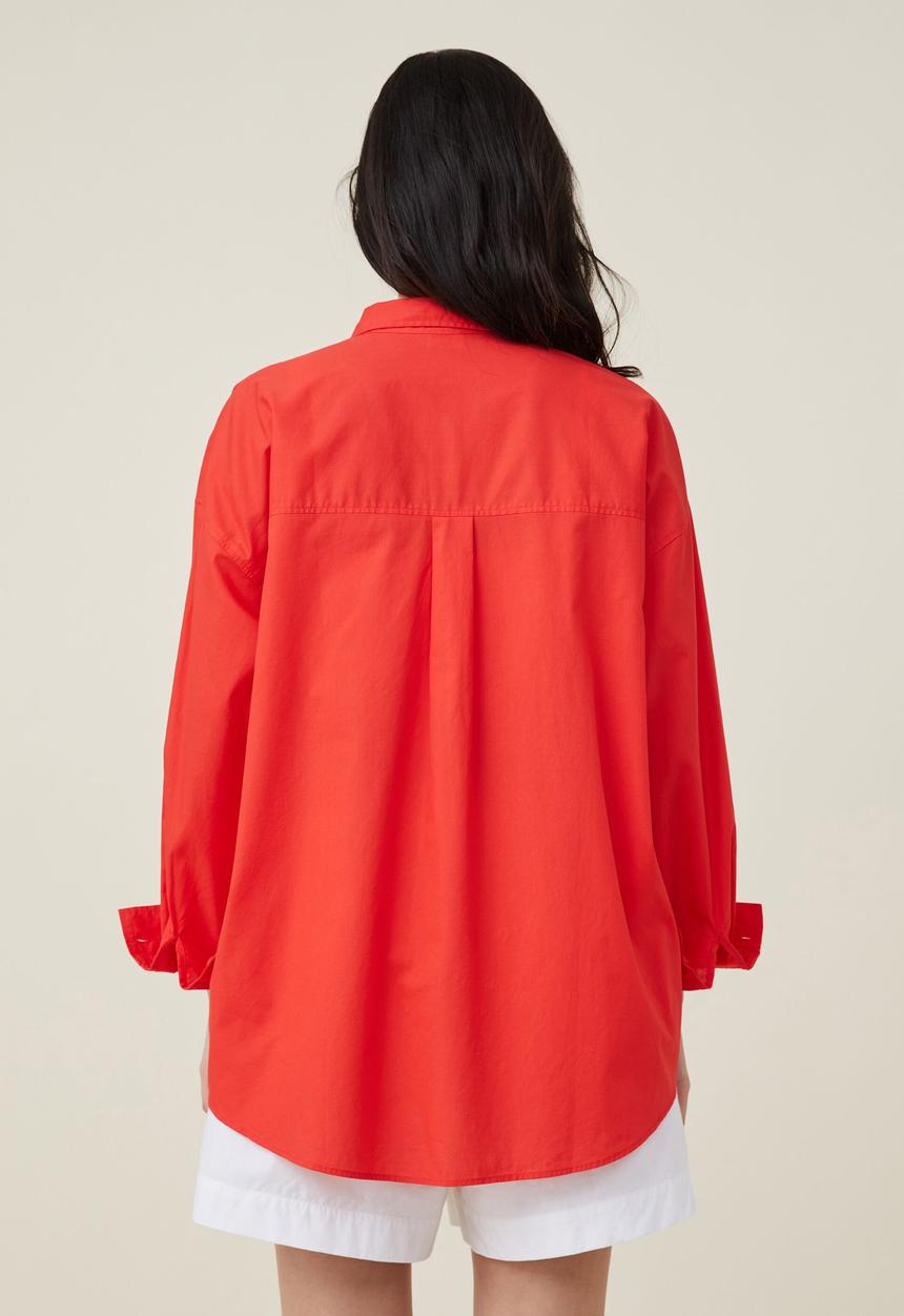 Cotton On - Dad shirt - summer red