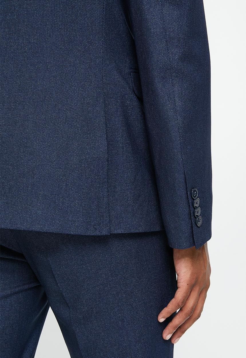 basicthread - Slim fit suit blazer - blue