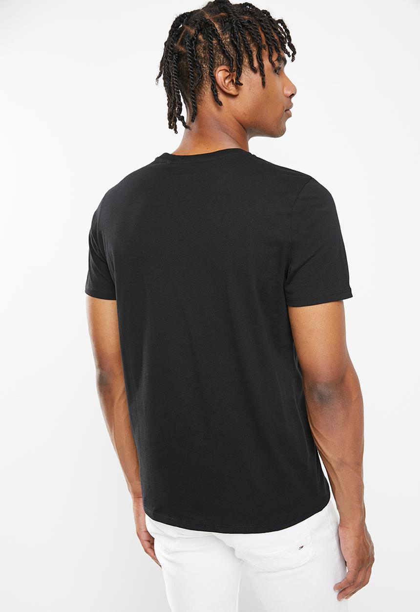 GUESS - Short sleeve guess la embossed tee - jet black