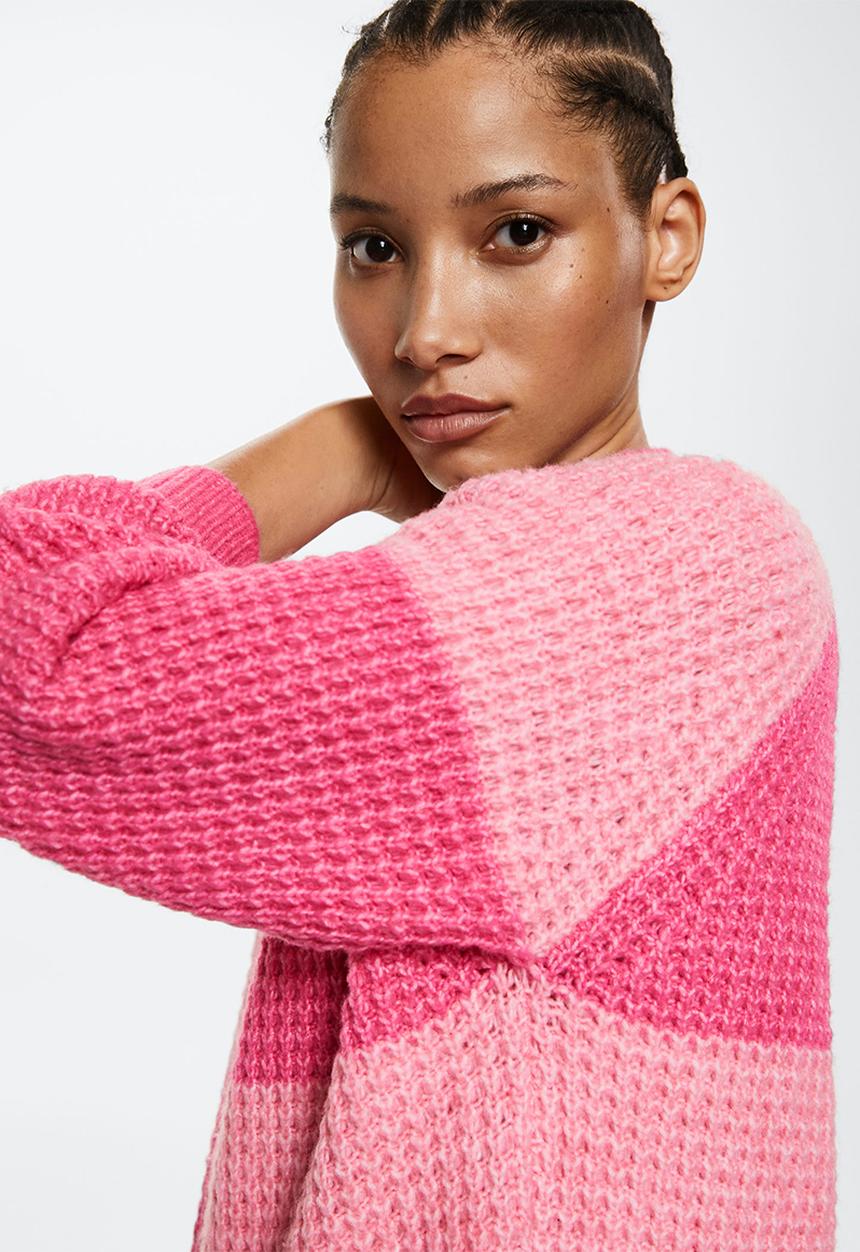 MANGO - Sweater cleob - bright pink