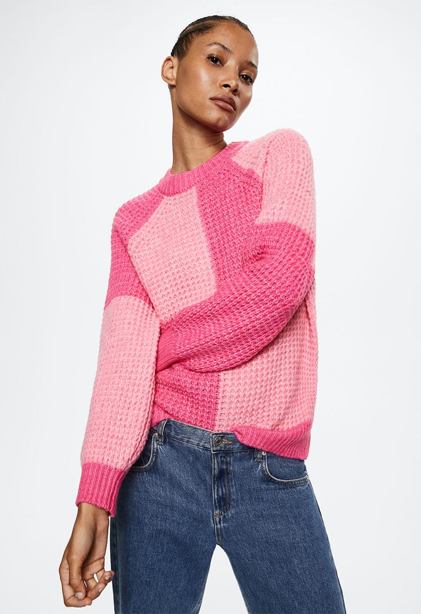 MANGO - Sweater cleob - bright pink