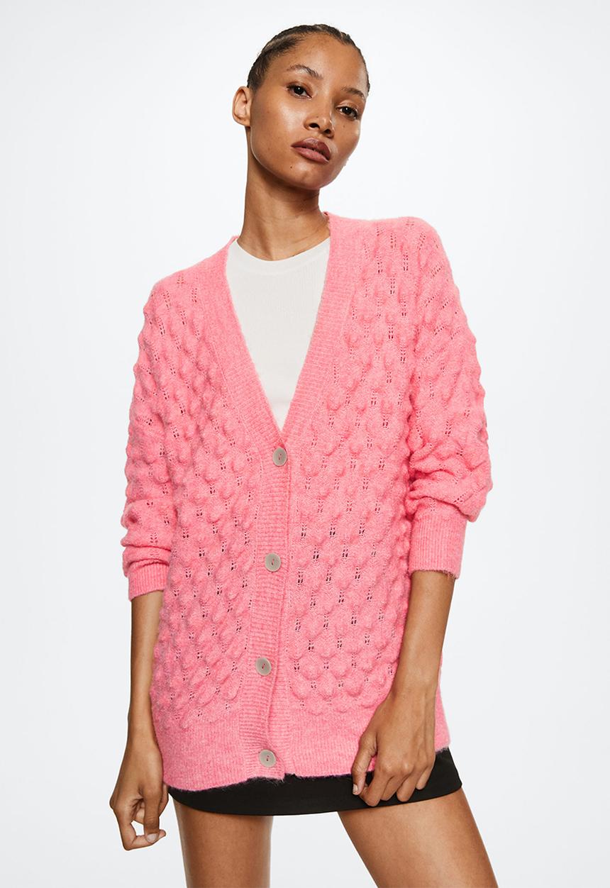 MANGO - Cardigan veruska -  pink