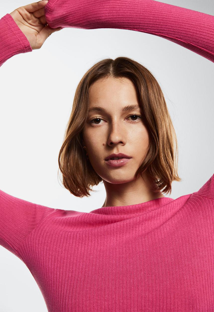 MANGO - T-shirt lilobar - bright pink
