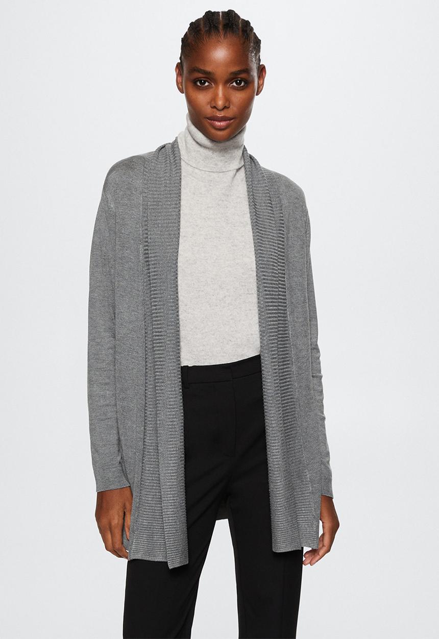 MANGO - Cardigan alma - medium gray