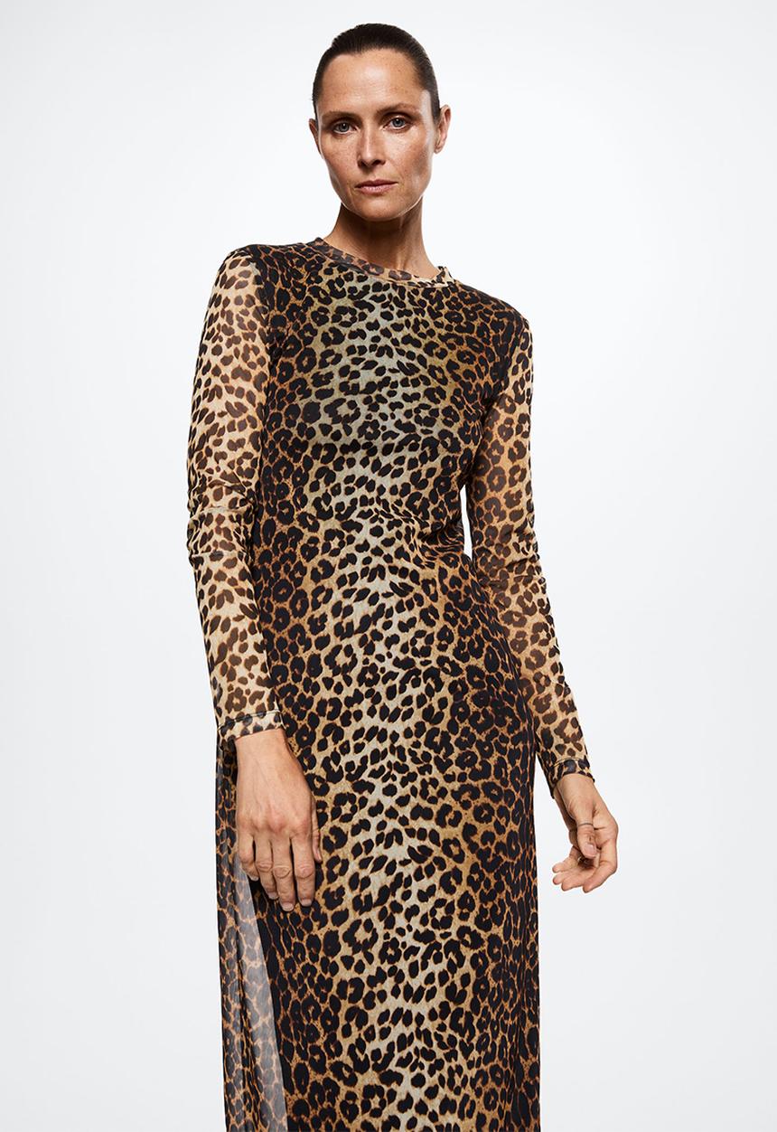 MANGO - Dress claudin - brown