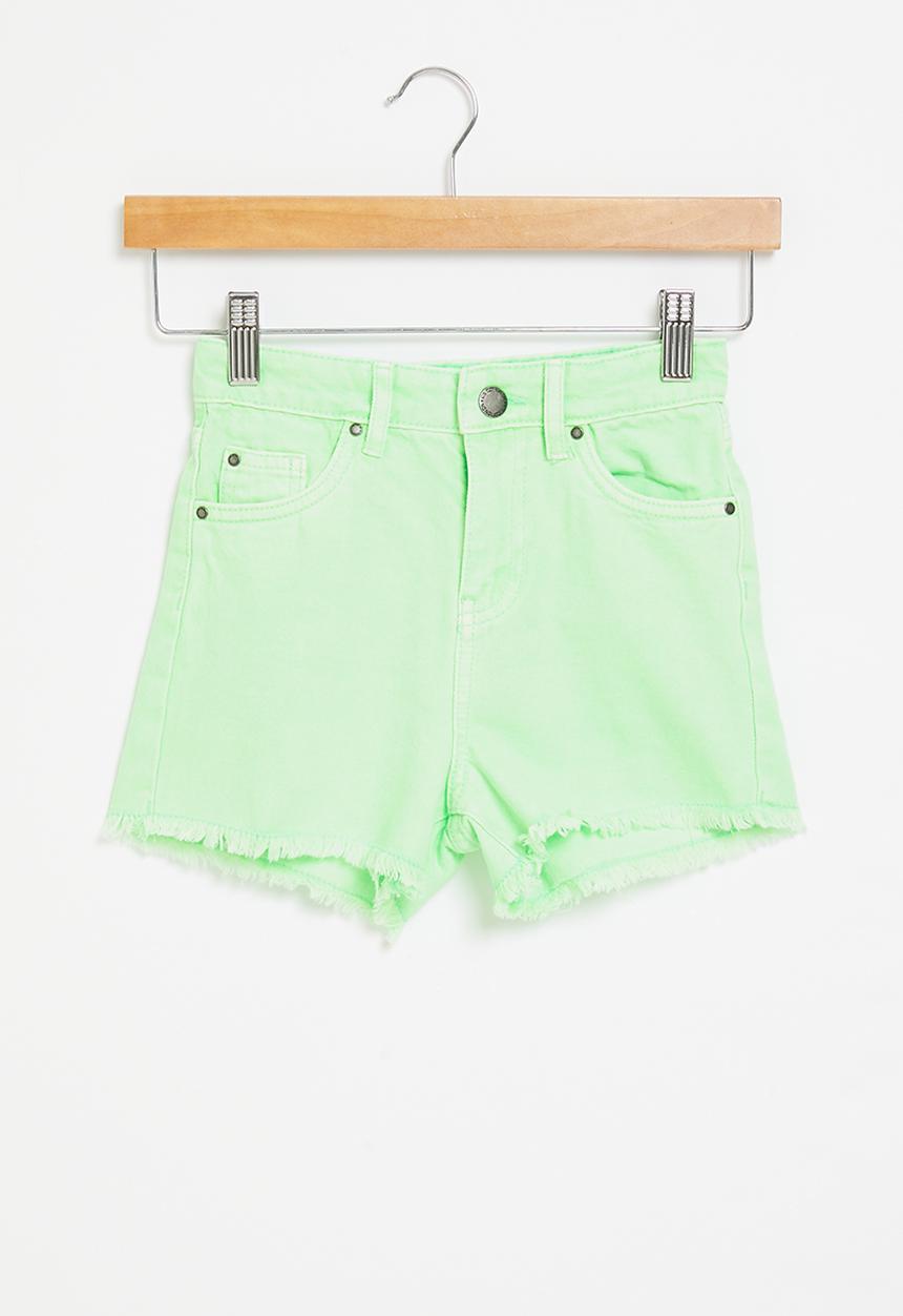 Cotton On - Sunny denim short - toffee apple & fluro